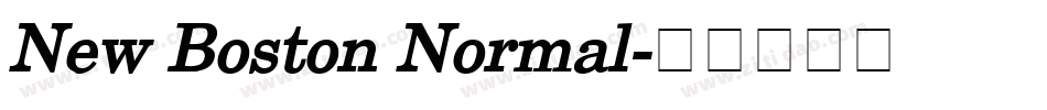 New Boston Normal字体转换